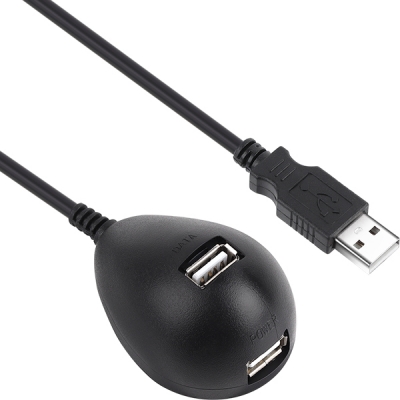 강원전자 넷메이트 NMC-US210B USB2.0 연장 스탠드 케이블(블랙) 1m