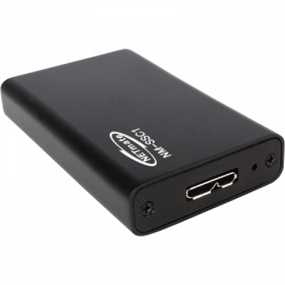 강원전자 넷메이트 NM-SSC1 USB3.0 Mini SATA SSD 알루미늄 케이스(SSD미포함)