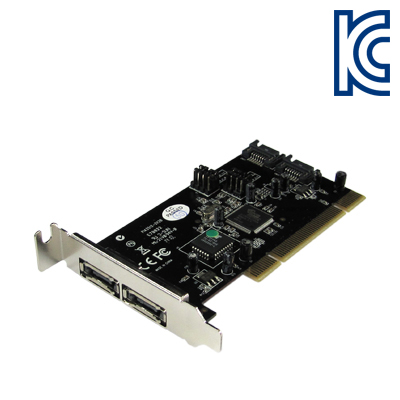 강원전자 넷메이트 A-183 2포트 PCI SATA(ESATA) 카드(SI)(슬림PC겸용) New