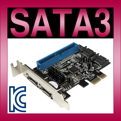 강원전자 넷메이트 A-470 SATA3+PATA PCI Express RAID 카드(Marvell)(슬림PC겸용) New