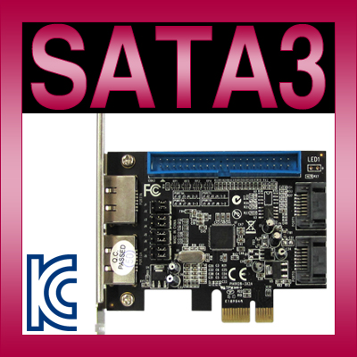 강원전자 넷메이트 A-470 SATA3+PATA PCI Express RAID 카드(Marvell)(슬림PC겸용) New