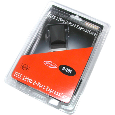 강원전자 넷메이트 C-291 IEEE1394B 2포트 PCMCIA Express 카드(TI)(편집CD)