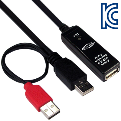 강원전자 넷메이트 CBL-203A-20M USB2.0 무전원 리피터 New 20m