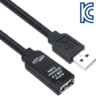 강원전자 넷메이트 CBL-203D-60M USB2.0 리피터 60m (전원 아답터 포함)