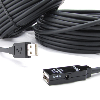 강원전자 넷메이트 CBL-203D-60M USB2.0 리피터 60m (전원 아답터 포함)