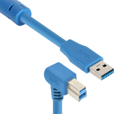 강원전자 넷메이트 USB3.0 High-Flex AM-BM(아래쪽 꺾임) 리피터(5~20m까지 제작 가능)
