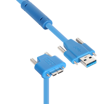 강원전자 넷메이트 USB3.0 High-Flex AM(Lock)-MicroB(Lock)(아래쪽 꺾임) 리피터 (5~20m까지 제작 가능)