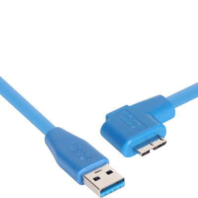 강원전자 넷메이트 USB3.0 High-Flex AM-MicroB(왼쪽 꺾임) 케이블(최대 5m까지 제작 가능)