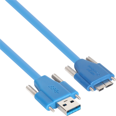 강원전자 넷메이트 CBL-HFPD302MBSS-3M USB3.0 High-Flex AM(Lock)-MicroB(Lock) 케이블 3m
