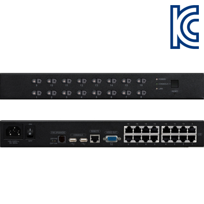 강원전자 넷메이트 CK-1016U CAT5 USB KVM 16:1 스위치