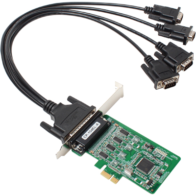 MOXA CP-104EL-A-DB9M 4포트 PCI Express 시리얼카드(슬림PC겸용)