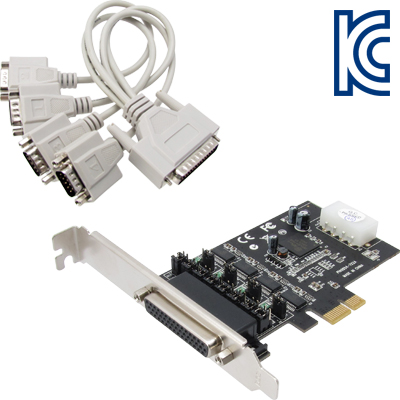 강원전자 넷메이트 CP-130 4포트 PCI Express 시리얼카드 with Power(Oxford)(슬림PC겸용)