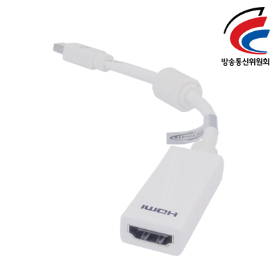 강원전자 넷메이트 DC-H3 (White) Mini DisplayPort to HDMI 젠더(White)