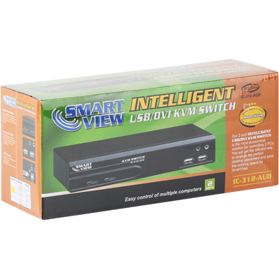 강원전자 넷메이트 IC-312-AUD DVI KVM 2:1 스위치(USB, Audio)