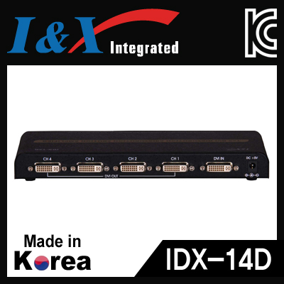 I&X(아이앤엑스) IDX-14D 국산 DVI 1:4 모니터 분배기