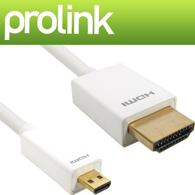 프로링크 MP290 MP시리즈 HDMI to Micro HDMI 케이블 2m (OFC/24K금도금/Ver1.4)