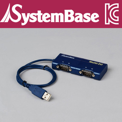 SystemBase(시스템베이스) 2포트 USB 시리얼통신 어댑터, RS232 컨버터