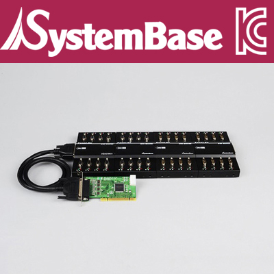 SystemBase(시스템베이스) 32포트 RS-422/485 PCI 시리얼 카드 Female (카드+패널)
