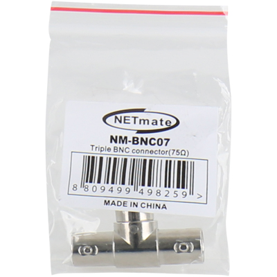 강원전자 넷메이트 NM-BNC07 BNC(F)x3 T형 젠더(낱개)
