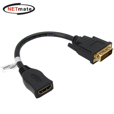 강원전자 넷메이트 NM-HG01 HDMI to DVI 케이블 젠더 0.15m