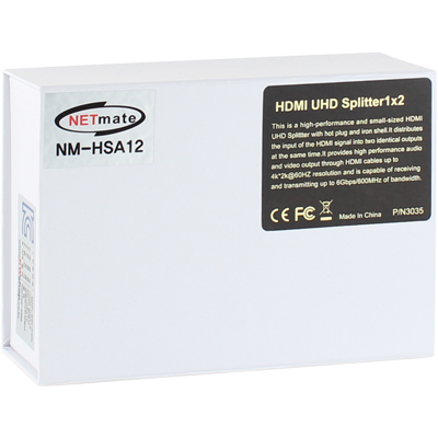 강원전자 넷메이트 NM-HSA12 4K 60Hz HDMI 2.0 1:2 분배기