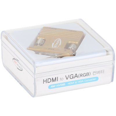 강원전자 넷메이트 NM-HV045 HDMI to VGA(RGB)+Stereo 컨버터(젠더 타입/무전원)