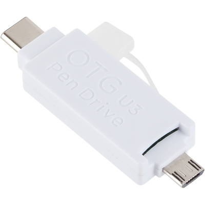 강원전자 넷메이트 NM-OTG09 USB3.0 Micro SD 2 in 1 멀티 카드리더기(OTG & Type C) ①