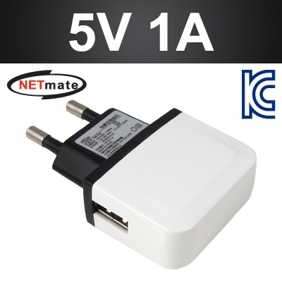 강원전자 넷메이트 NM-P02 USB 1포트 충전 아답터(5V 1A)