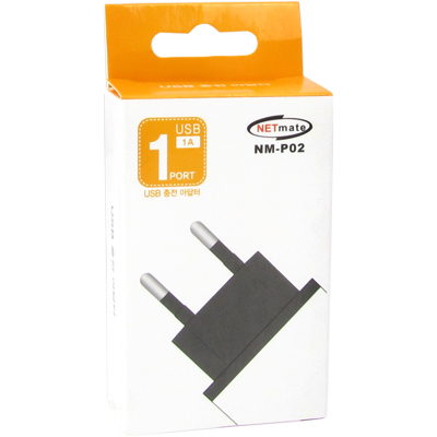 강원전자 넷메이트 NM-P02 USB 1포트 충전 아답터(5V 1A)