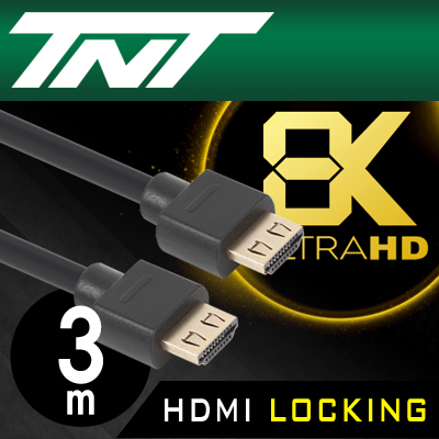 강원전자 TNT NM-TNT121 8K 지원 HDMI 락킹 케이블 3m