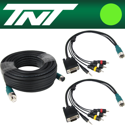 강원전자 TNT NM-TNTA15S4 RGB+스테레오 or 3RCA 분리형(배관용) 케이블 16m