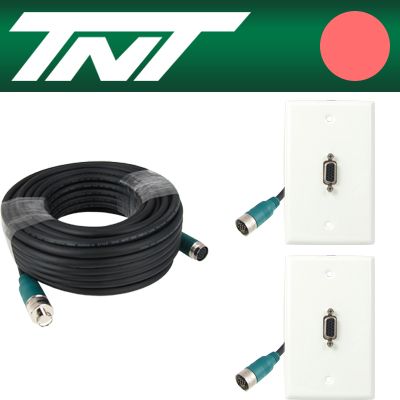강원전자 TNT NM-TNTA40S6 RGB 월 플레이트 분리형(배관용) 케이블 40m