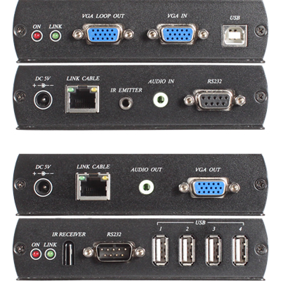 강원전자 넷메이트 NM-VKM03 VGA + USB + Audio + RS232 + iR 멀티포맷 리피터(140m/180m)