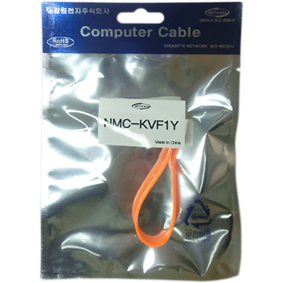 강원전자 넷메이트 NMC-KVF1Y 모바일 충전·데이터 Mini FLAT 케이블 (마이크로 5핀 케이블/옐로우)