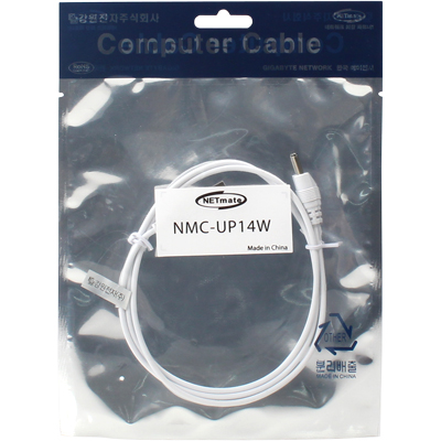 강원전자 넷메이트 NMC-UP14W USB 전원 케이블 1m (3.5x1.4mm/0.5W/화이트)