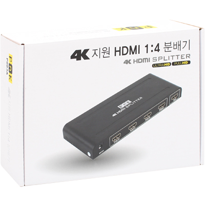 강원전자 PnK P083A 4K 지원 HDMI 1:4 분배기