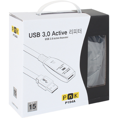 강원전자 PnK P194A USB3.0 무전원 리피터 15m