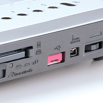 강원전자 산와서플라이 SL-46-R 스윙형 USB포트 연결 잠금장치(레드)