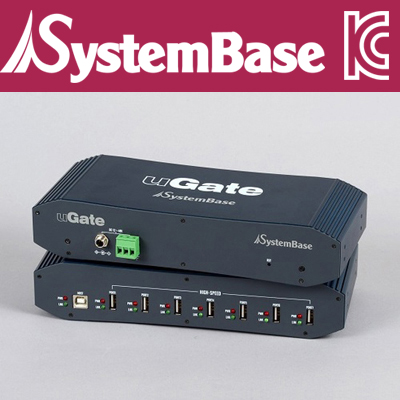 SystemBase(시스템베이스) USB2.0 7포트 산업용 유전원 허브(12V3A 전원 아답터 포함)