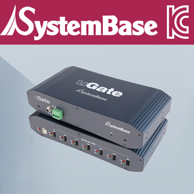 SystemBase(시스템베이스) 산업용 7포트 USB 허브, 시리얼통신