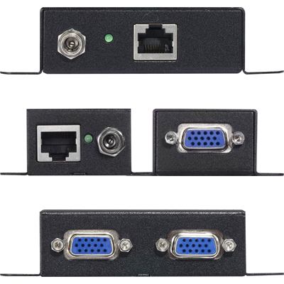강원전자 넷메이트 VGA-EW Plus VGA 1:2 벽걸이형 리피터(로컬 + 리모트)(180m)