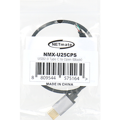 강원전자 넷메이트 NMX-U25CPS USB2.0 Type C 오픈 케이블 0.25m