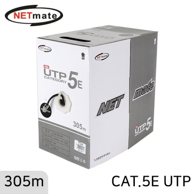 강원전자 넷메이트 NMC-UTP29T CAT.5E UTP 케이블 305m (단선/블랙)