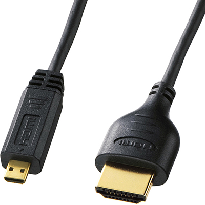 강원전자 산와서플라이 KM-HD23-10 HDMI to Micro HDMI 케이블 1m (Ver1.4)