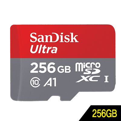 SanDisk(샌디스크) SDSQUAR-256G 256GB Ultra Micro SD 카드 [SD아답터 포함]