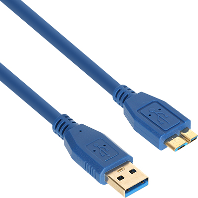 강원전자 넷메이트 NM-UM305BLZ USB3.0 AM-Micro B 케이블 0.5m (블루)