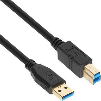 강원전자 넷메이트 NM-UB305BKZ USB3.0 AM-BM 케이블 0.5m (블랙)