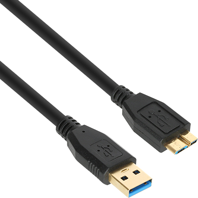 강원전자 넷메이트 NM-UM305BKZ USB3.0 AM-Micro B 케이블 0.5m (블랙)
