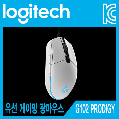 Logitech(로지텍) G102 PRODIGY(백색) 유선 게이밍 광마우스