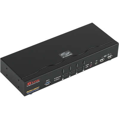 강원전자 넷메이트 IC-714AUHR 4K 60Hz HDMI 2.0 KVM 4:1 스위치(USB)